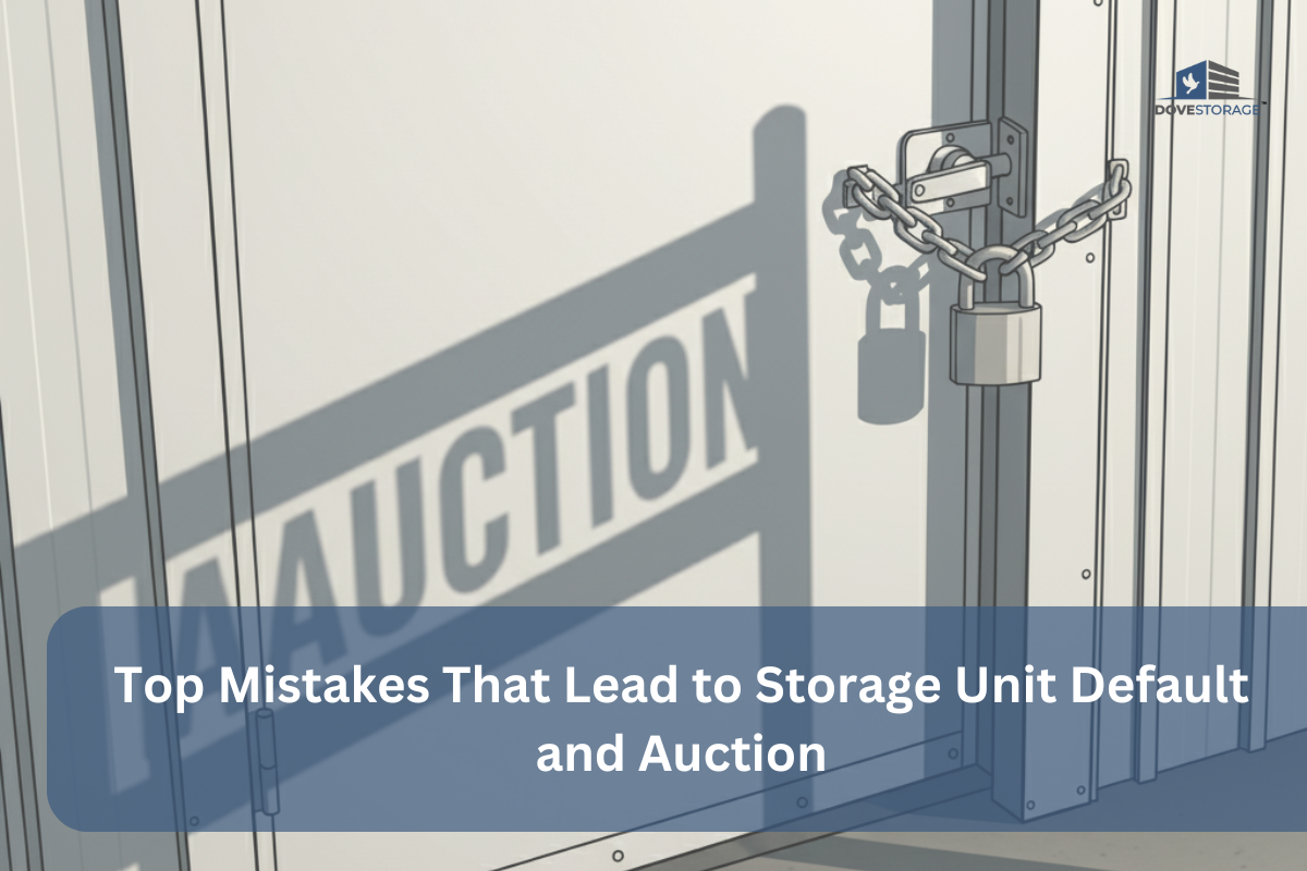 Top Mistakes That Lead to Storage Unit Default and Auction
